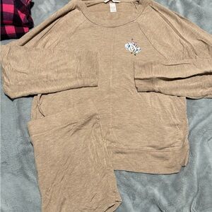 PINK Victoria's Secret Tan Sweatshirt & Hoodie Set